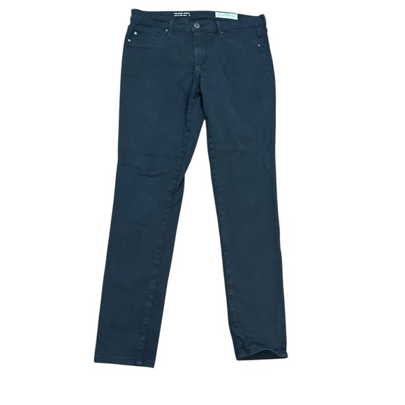 AG Adriano Goldschmied Pants Womens 28 Black Abbey Ankle‎ Skinny Anthropologie - Picture 1 of 10